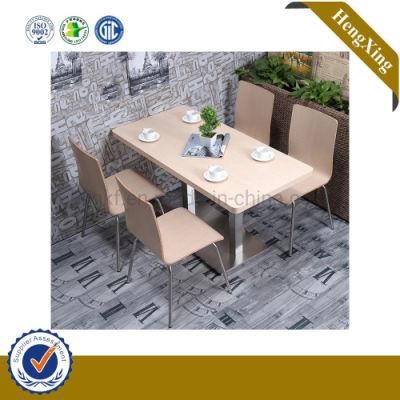 Cheap Simple Design Restaurant Furniture Steel Leg Dining Furniture Set Dining Table