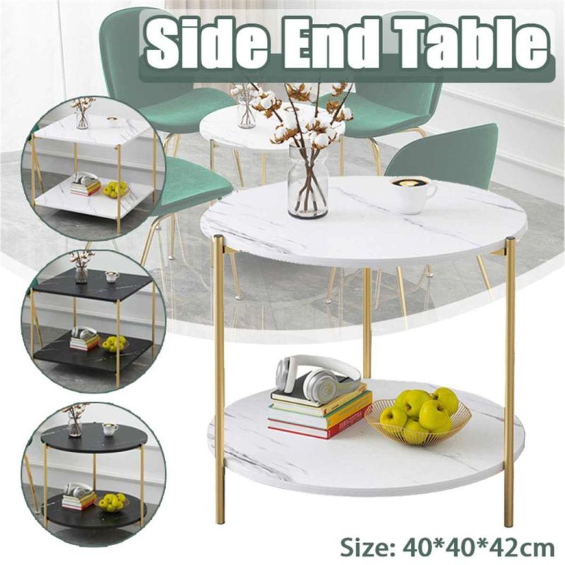 Nordic Marble Glass Home Sofa Tables Living Room Light Luxury Side Tables