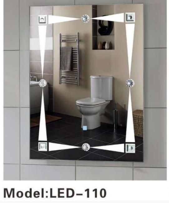 Crystal Wall Smart Glass Decor LED Bathroom Furniture Vanity Mirror