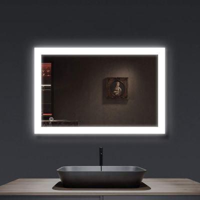 Factory Price 5mm Clear Float Mirror CE UL Approved Bathroom Wall Mounted Full Closed Lighted Backlit LED Mirror