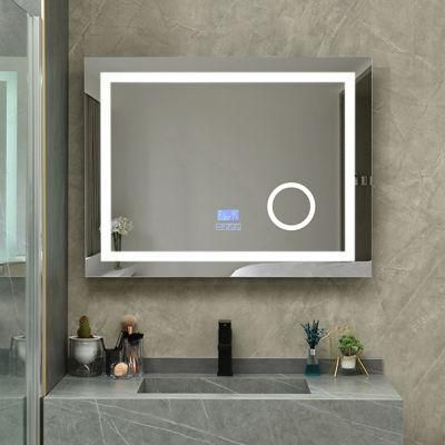 Wholesale Luxury Home Decorative Rectangle Bluetooth Smart Mirror Wholesale LED Bathroom Backlit Wall Glass Vanity Mirror