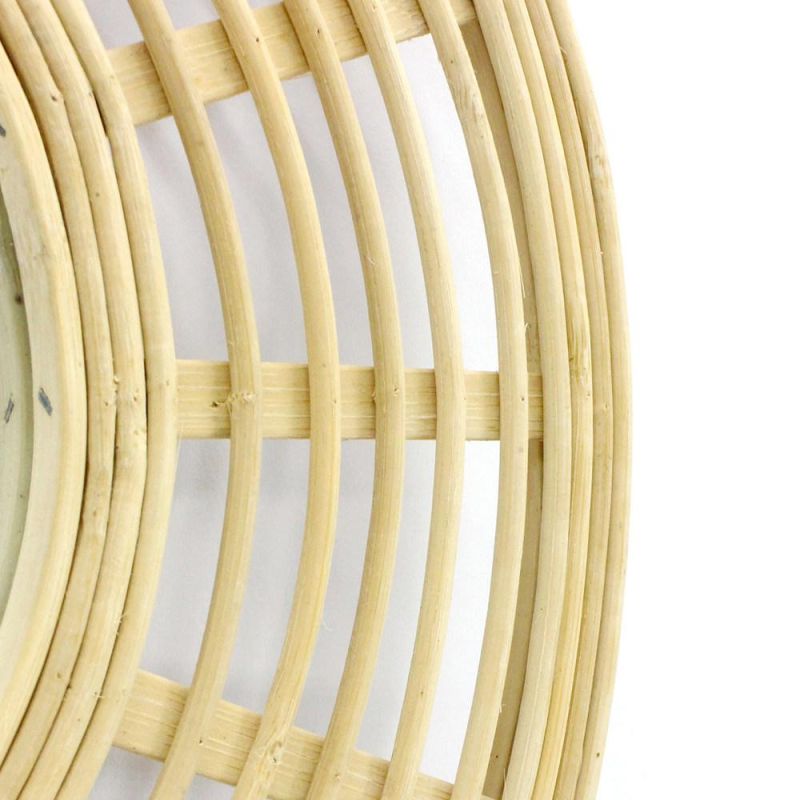 Decorative Round Hanging Makeup Rattan Wall Mirror