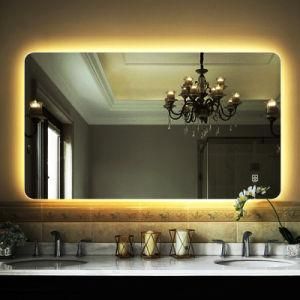 Hot Sale Aluminum Alloy Framed Bathroom Mirror with LED Strips