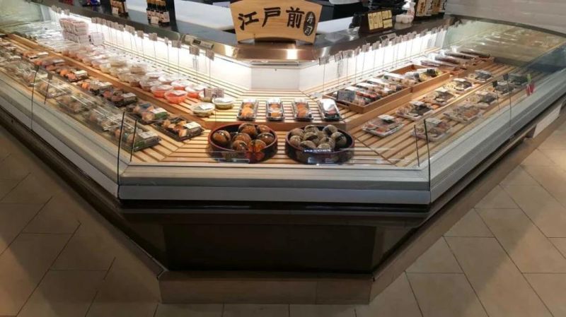 Supermarket Restaurant Equipment Commercial Meat Display Showcase Refrigerator