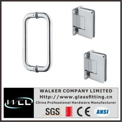 Whole Set Shower Glass Door Shower Hinge and Door Handle