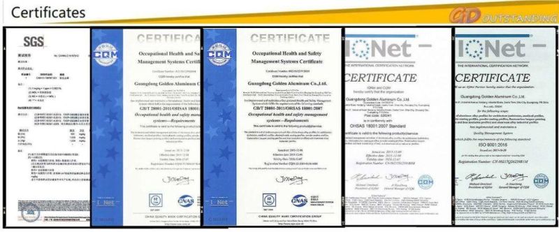 Guarantee 10 Years Powder Coated Aluminum Profiles for Window and Door
