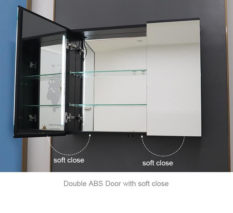 Aluminum Frame Silver Glass Mirror for Bathroom Cabinet Faucet Closet