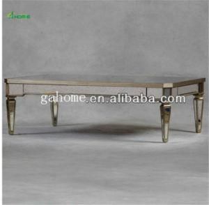 Glass Material Modern Mirrored Dining Table