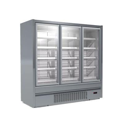 for Frozen Food Ddb Plug-in Vertical Freezer Cabinet Vertical Glass Door Freezer Cabinet