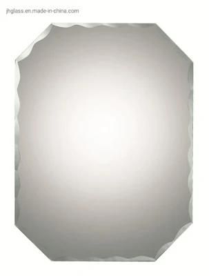 Customized Modern Design Bathroom Irregular Beveled Mirror