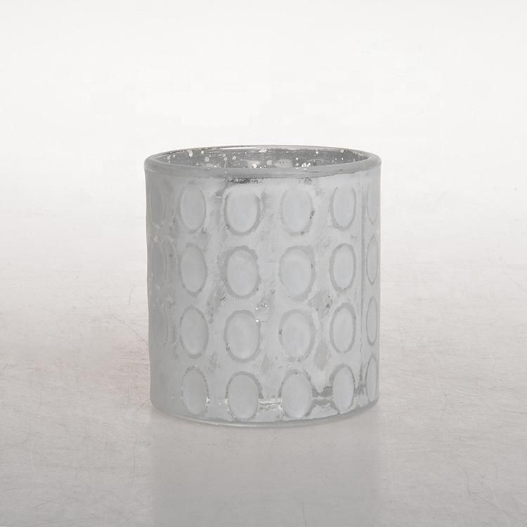 Best Selling Color Glass Candle Holder Home Decorative Glass Candle Jar for Hotel Decoration