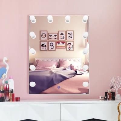 Illuminated LED Glass Wall Mirror for Hotel Bedroom Furniture