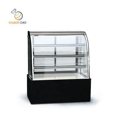 Kitchen 3 Layer Sliding Glass Door Refrigerator Equipment Showcase Cake Display Showcase Bread Shop Cake Shop