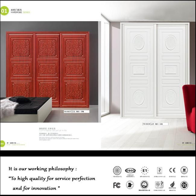 Hot Sale Luxury PVC Sliding Door Closet