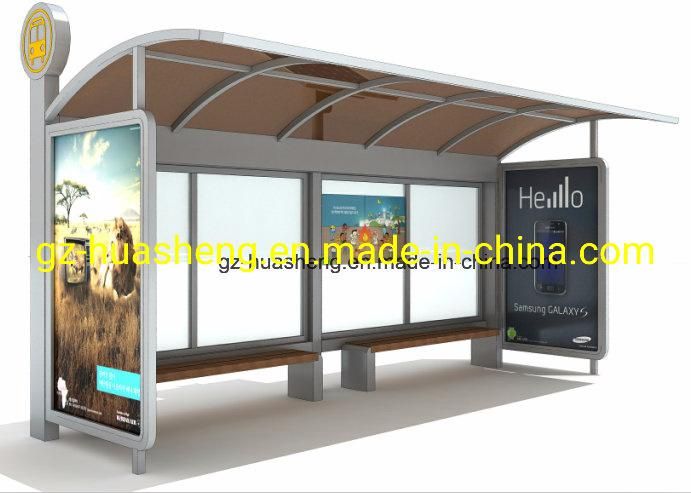 Stainless Steel Bus Stop Shelter (HS-BS-A006)