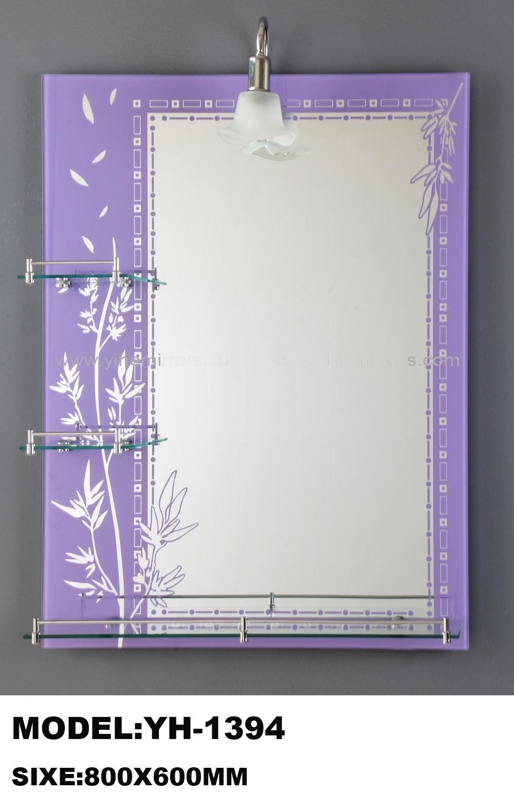 Simple Bevel Rectangle Hotel Wall Decor Double Bathroom Glass Mirror