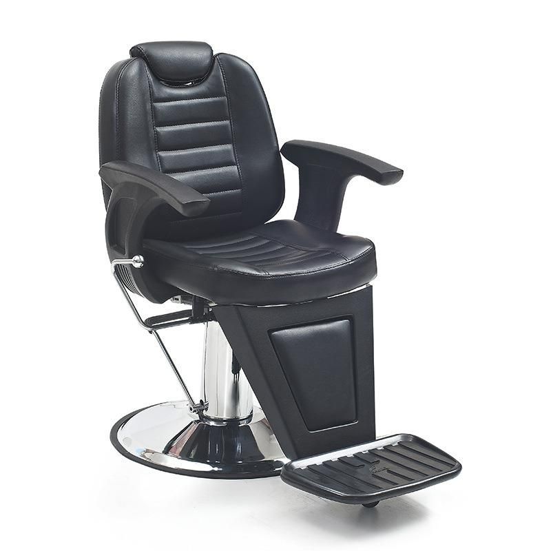 Hl-1008 2021 Salon Barber Chair for Man or Woman with Stainless Steel Armrest and Aluminum Pedal