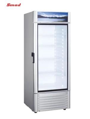 Supermarket Upright Glass Display Cold Beverage Refrigerator Showcase Cooler