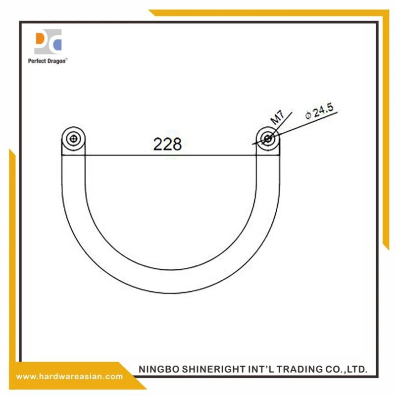 Good Quality Aluminum Door Handle for Glass Door