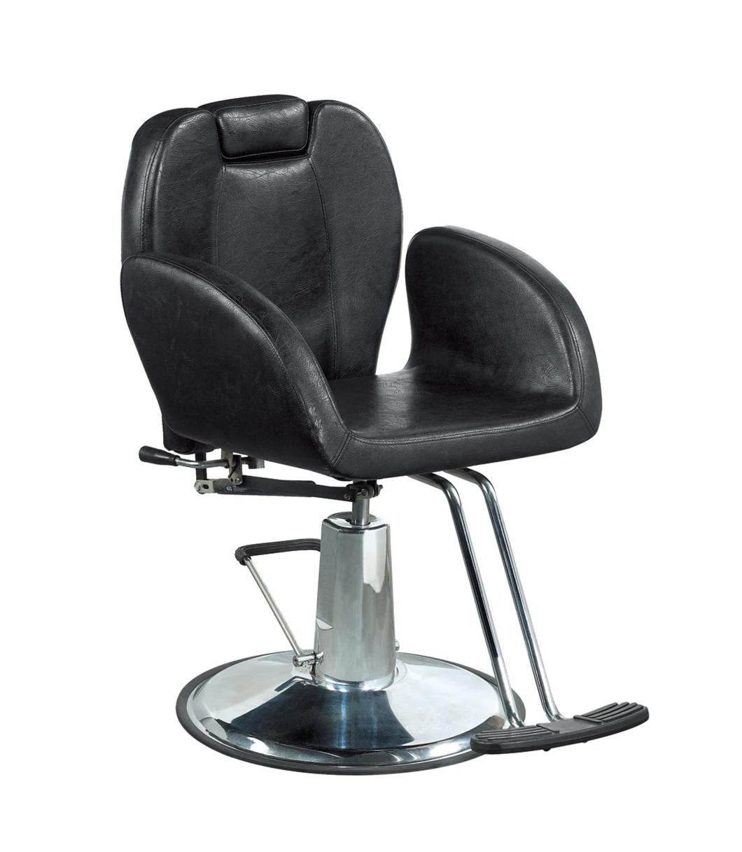 Hl- 989 2021 Salon Barber Chair for Man or Woman with Stainless Steel Armrest and Aluminum Pedal