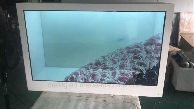 China Factory Supply Hot Sale Indoor 43inch LCD Transparent Display Pcap Touch Screen Showcase for Shopping Mall