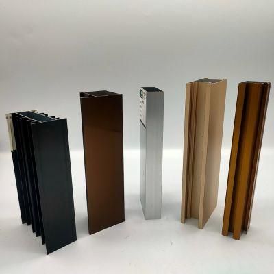 Anodizing Silver/Golden/Black/Bronzes/Champagne Aluminium Window Profile Building Material