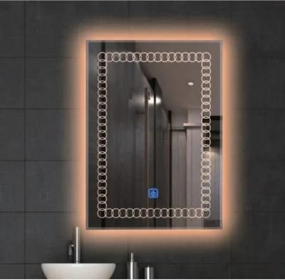 Salon Lighted LED Bathroom Glass Home Art Decor Aluminum Luxury Dressing Mirror
