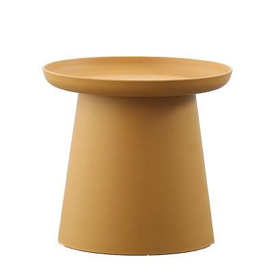 Modern Home Cafe Furniture Plastic Round Coffee Table for Living Room Simple Side Tables