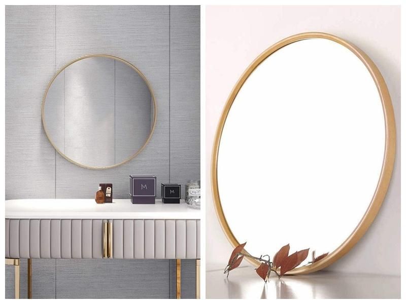 Round Shape Metal Frame Mirror Recessed Mirror for Home Decoration Bathroom Mirror