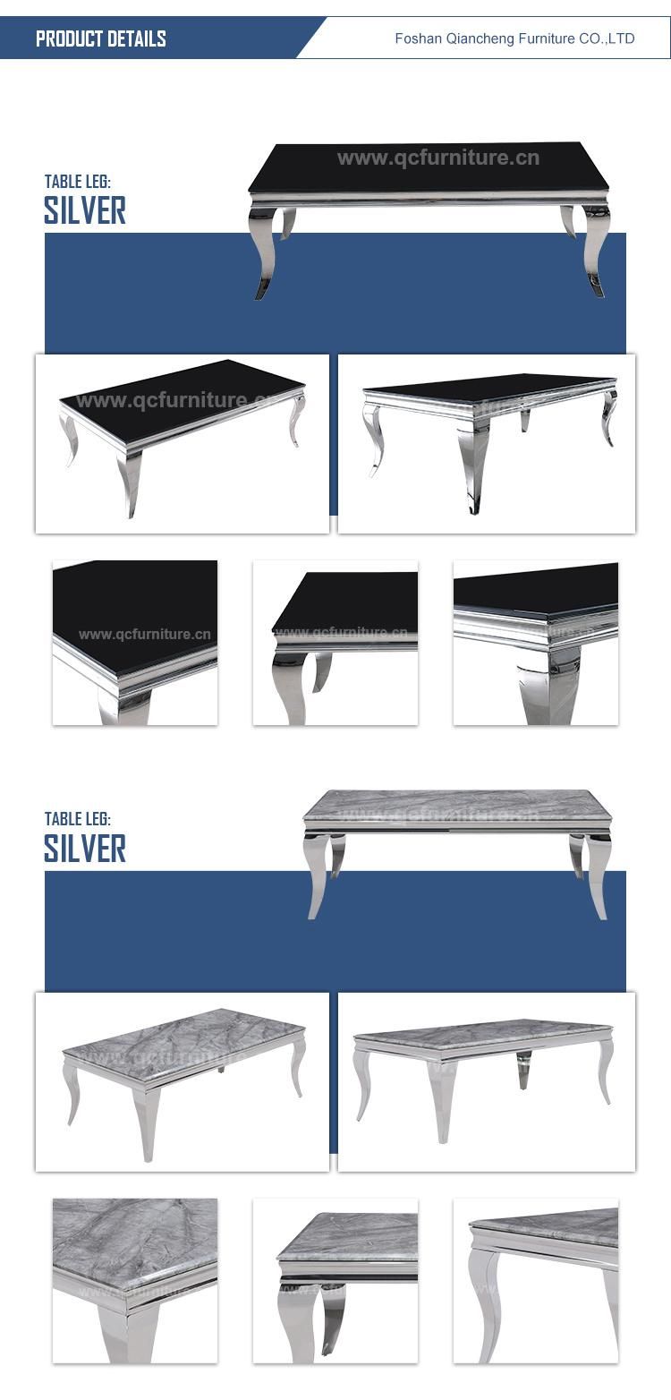 Home Furniture Glass Coffee Table Stainless Steel Furniture