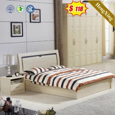Modern Simple Design White Color Wooden Bedroom Single Kids Children Size Beds