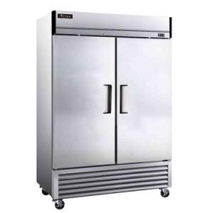 Kitchen Cabinet Stainless Steel Fridge Freezer 2 Glass Door Upright Freezer