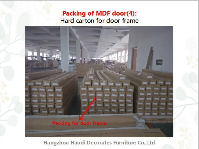 Interior PVC Laminated MDF Glass Door