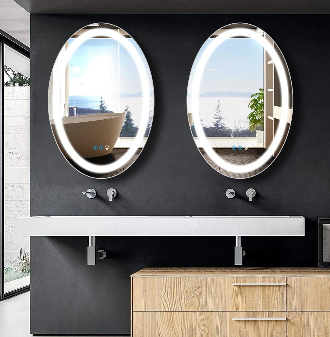 Modern Frameless Lighted Light Furniture Home Decor Wall LED Bathroom Mirror with Cheap Price