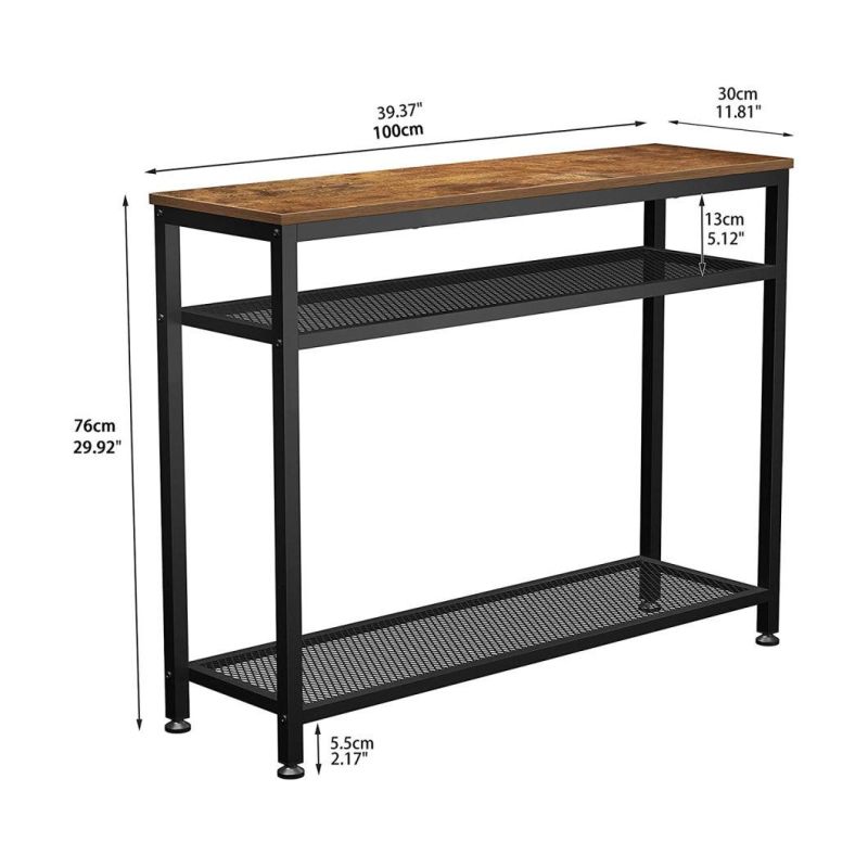 Console Table Industrial Sofa Table