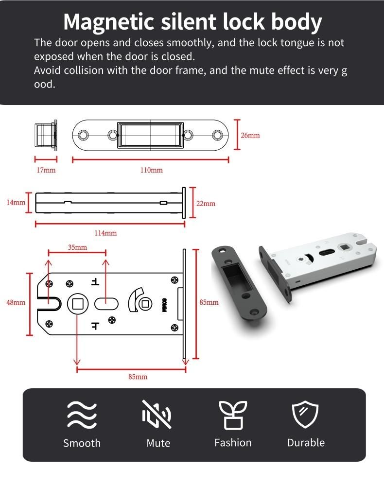 Toilet Partition Wooden Door Lock Indicator Door Lock