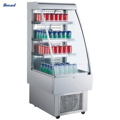Smad 230L Commercial Glass Upright Showcase Chiller Refrigerator for Sales