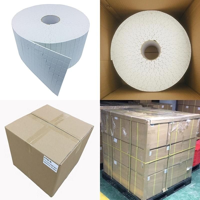 18*18*4+1mm Rolls Glass Protective Cork Spacers White EVA Rubber Foam Separator Pads