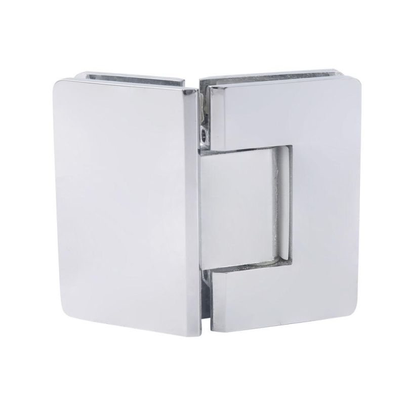 135 Degree Shower Hinge for 8-10mm Glass Mirror Finish Brass Glass Hinge