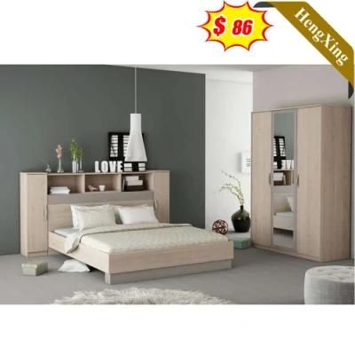 High Quality Log Color Multi-Function Storage Wooden Bed Children Furniture Bedroom Set