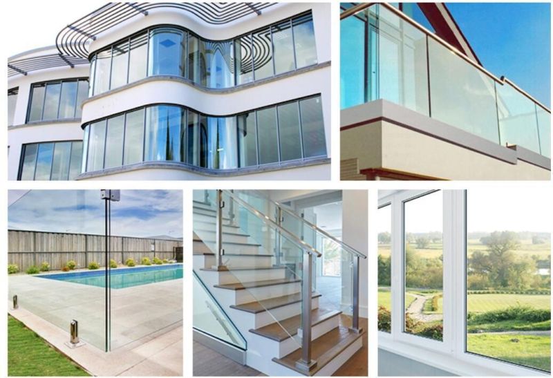 Professional 3-19 mm Transparent Glass for Construction Industry