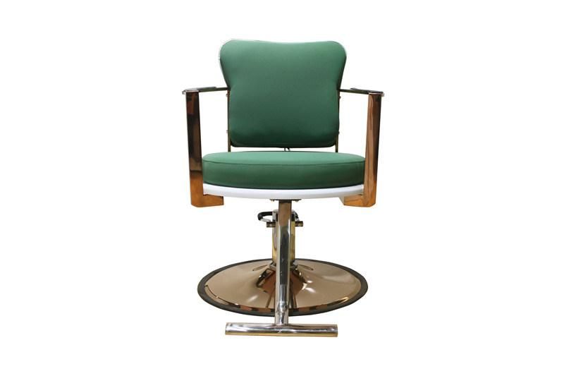 Hl-7256 Salon Barber Chair for Man or Woman with Stainless Steel Armrest and Aluminum Pedal