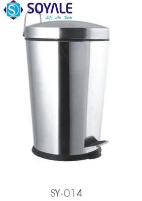 3L 5L 12L Stainless Steel Pedal Dustbin Sy-014
