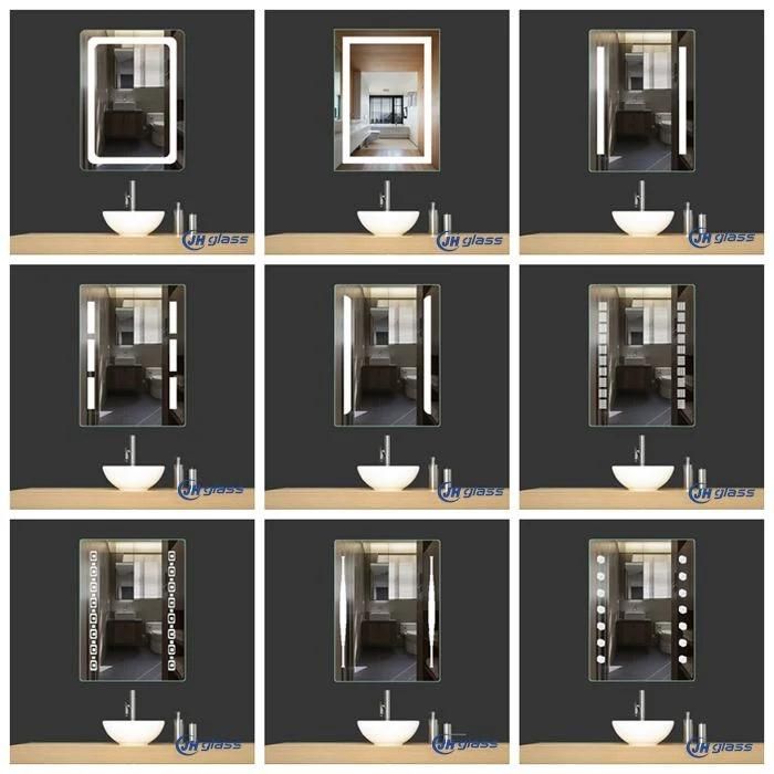 35X50cm China Cheap Price Aluminum Coating Bathroom Resin Art Mirror