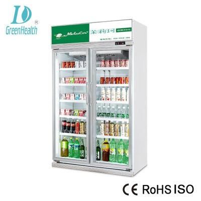 Frozen Food Supermarket Display Refrigerator Glass Door Freezer Display Cabinets Commercial Refrigerator