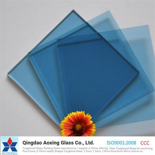 Dark Blue/Bronze/Green/Europe Grey Color Float Glass for Decoration