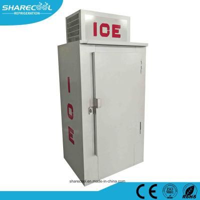 Fan Cooling Ice Storage Cabinet with Single Solid Door