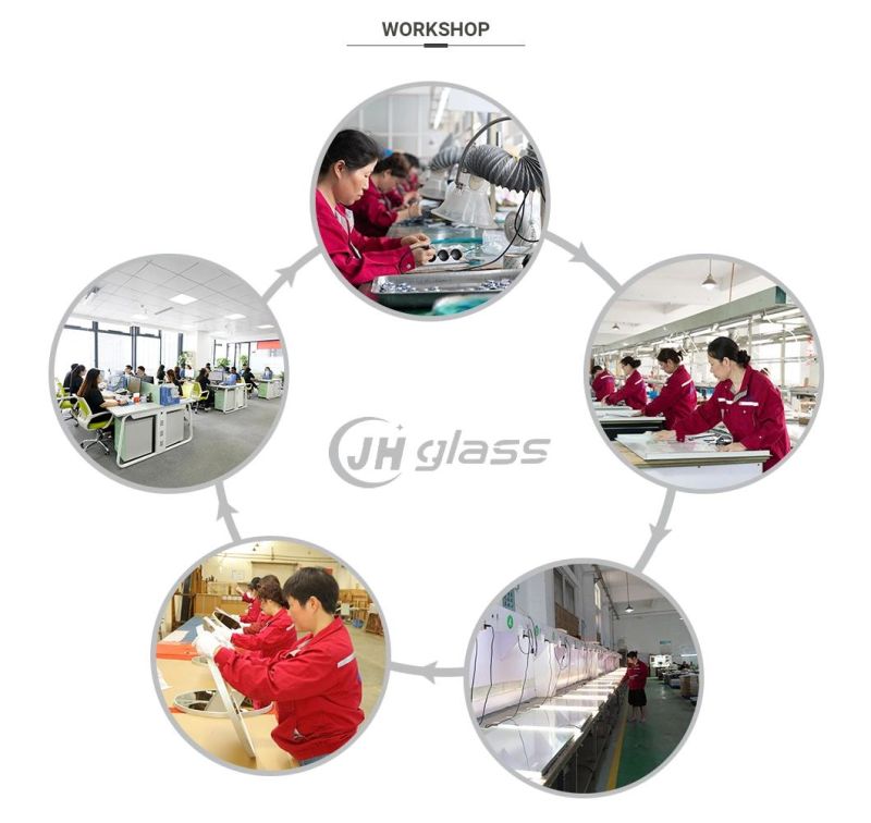 China Customized Size Jh Glass Wholesale Aluminum Home Decor Wardrobe Mirror