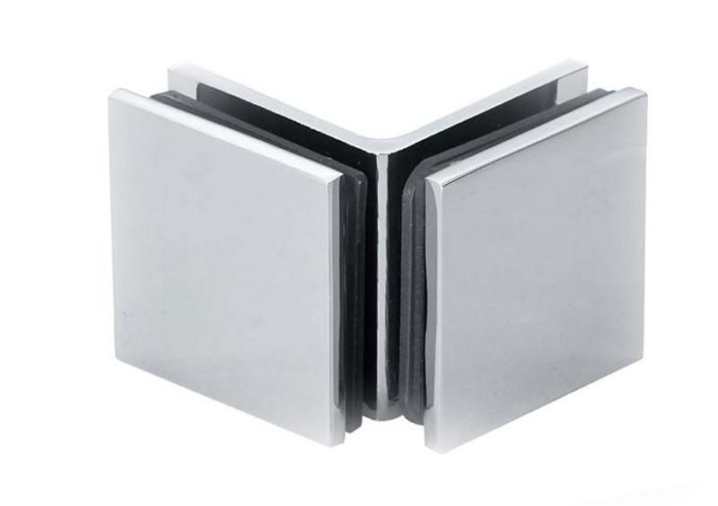 Stainless Steel 90 Degree Wall to Glass Glass Clamp