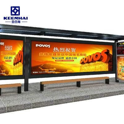 Outdoor Stainless Steel Metal Bus Stop Shelter